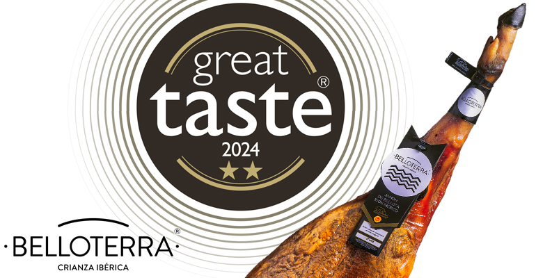 El jamón de bellota ibérico de Belloterra repite las dos estrellas en los Great Taste Awards