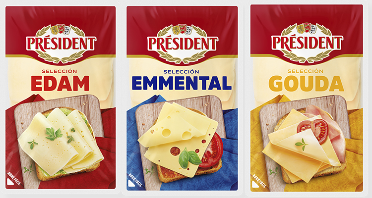 President Gouda Edam Emmental