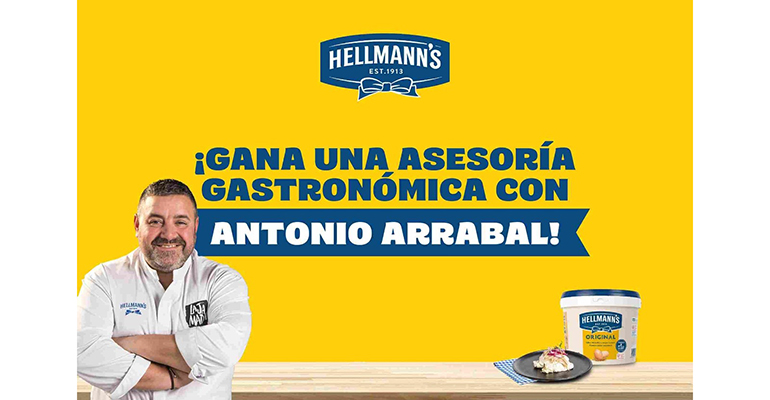 Hellmanns sortea asesorías gastronómicas de la mano del chef Antonio Arrabal